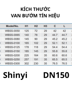 Van bướm tín hiệu Shinyi DN150 7 Van bướm tín hiệu Shinyi DN150