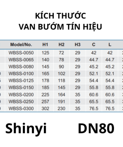 Van bướm tín hiệu Shinyi DN80 7 Van bướm tín hiệu Shinyi DN80