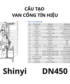 Van cổng tín hiệu ShinYi DN450
