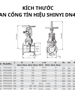 Van cổng tín hiệu ShinYi DN450
