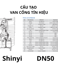 Van cổng tín hiệu ShinYi DN50 8 Van cổng tín hiệu ShinYi DN50